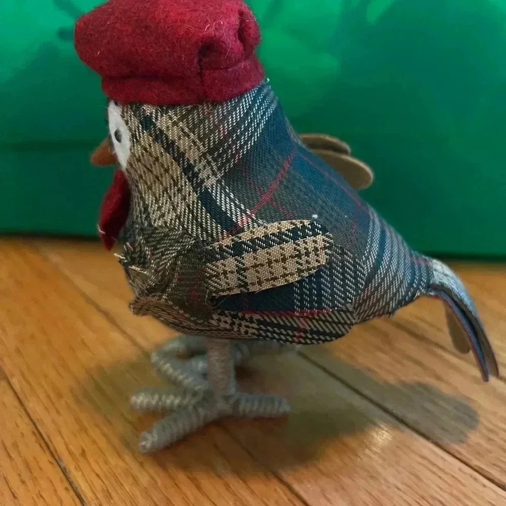 Early target spritz wonderland holiday Christmas fabric bird 2015 vintage plaid